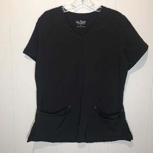 Black Scrub Top Medium